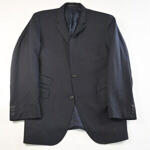 HUGO BOSS 44R Navy Blue 100% Wool The Sweet3 Mens Blazer Suit Jacket Sport Coat